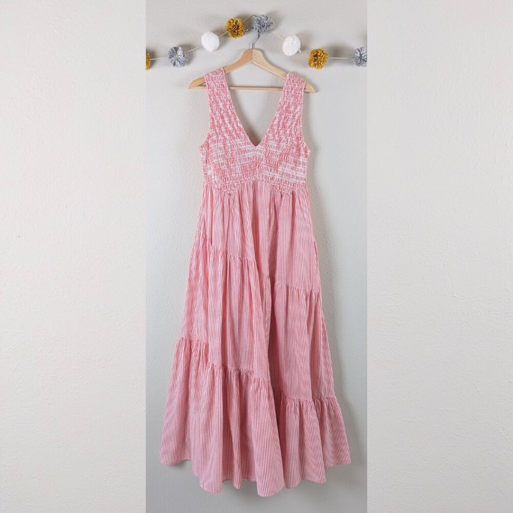 Free People Women's Juno Sleeveless Smocked Tiered Maxi Dress - Small